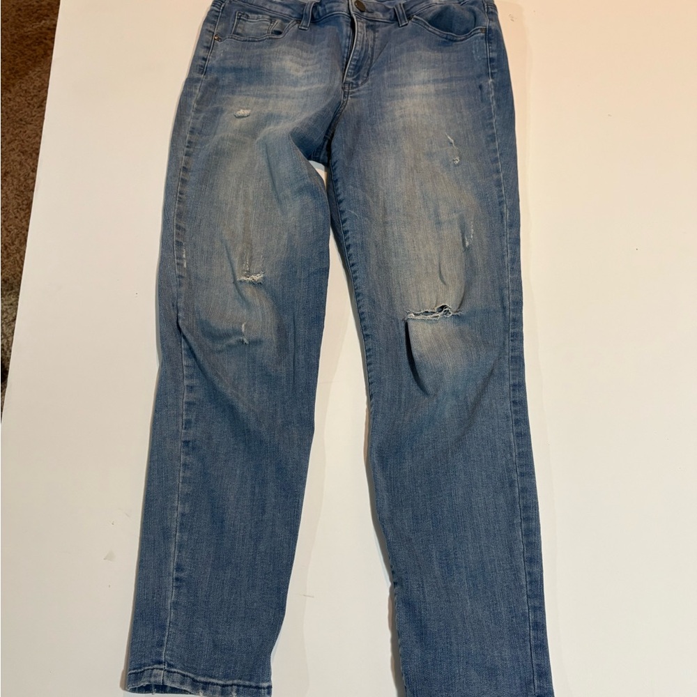 Maison Jules Light Blue Slim Boyfriend Jeans
